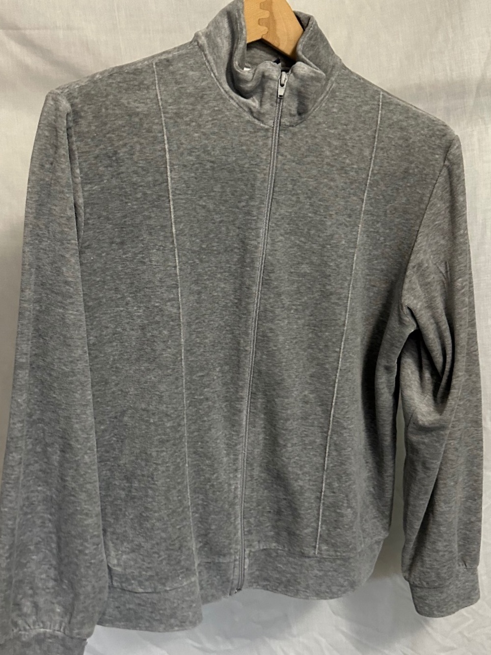 Basic Concepts Women’s Gray Full Zip Jacket – Size MP